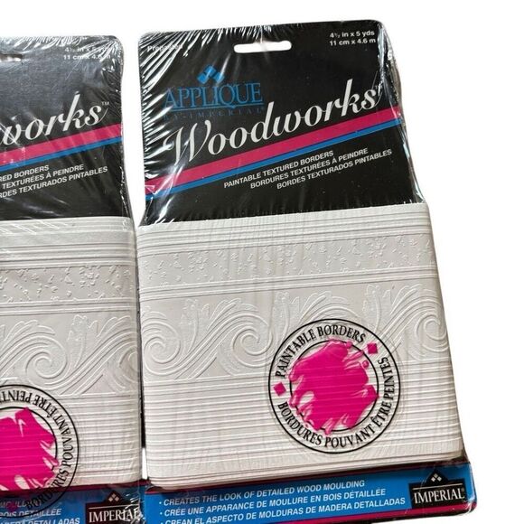 Appliqué Woodworks Prepasted Printable Borders 2 4 1/2” x 5 Yard New Packages - Picture 3 of 4